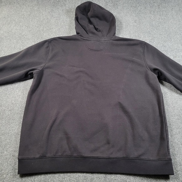 Carhartt Hoodie Mens 2XL Loose Fit Black Joe's Donuts Fleece Sweatshirt K121 - Picture 3 of 7